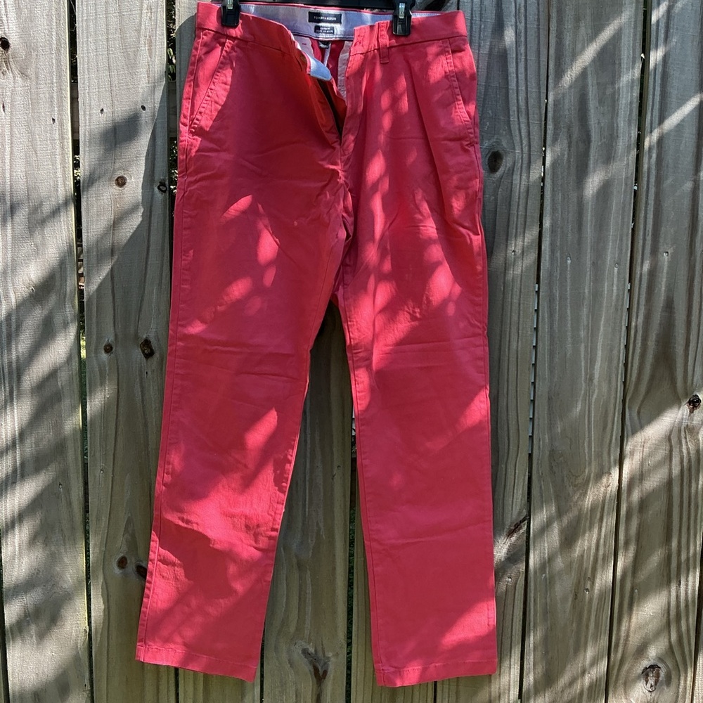 Tommy Hilfiger Men's Red Chinos